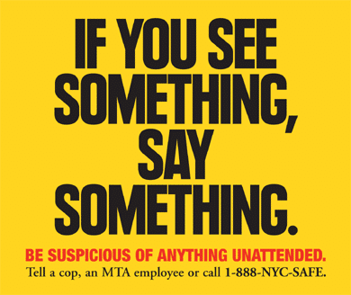 See Something Say Something advertising campaign
