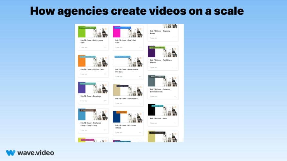 How agencies scale video production