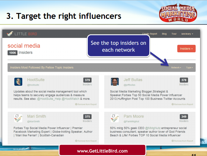 target the right influencers