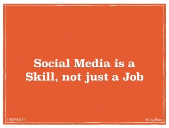 social media is a job