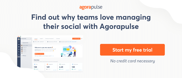 free trial for social media management tool agorapulse