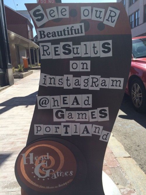 Head Games Salon Instagram Sign in Portland Maine