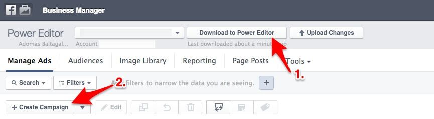 Download to Facebook Power Editor
