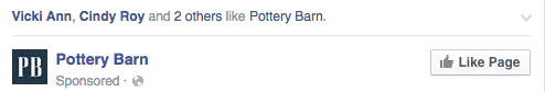 Pottery Barn Facebook