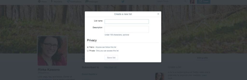 How to Create a Twitter List