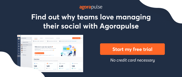 social media management solution free tiral sign up for agorapulse