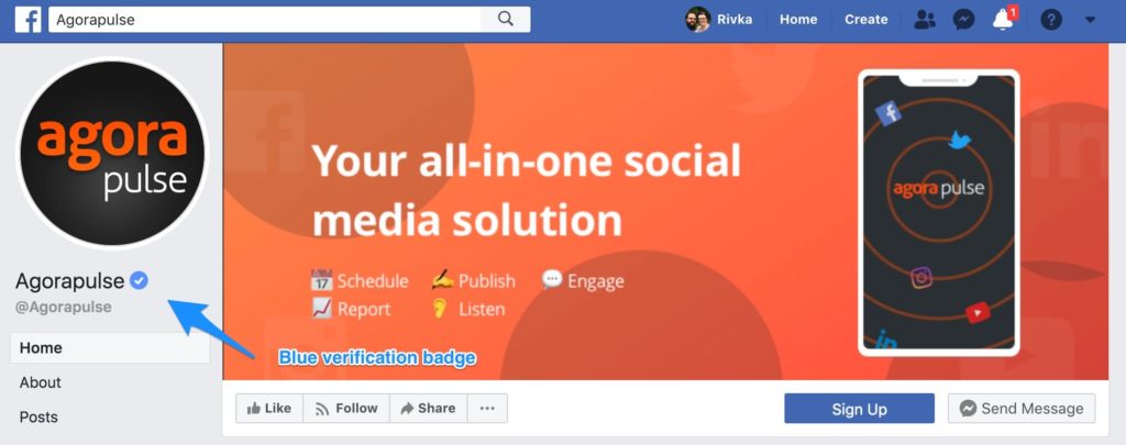 verify your Facebook page