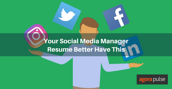 social media manager resume