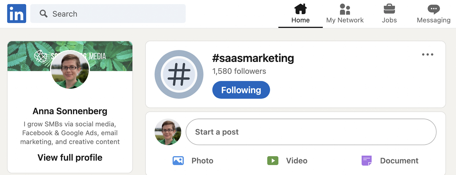 linkedin hashtag page to help find the right influencers for your brand
