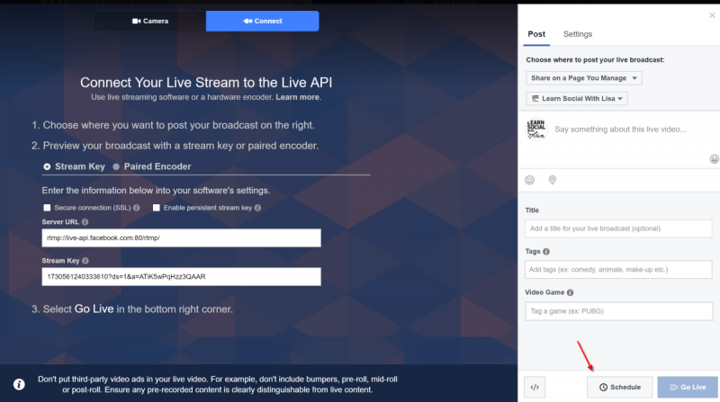 How to Schedule a Live Video on Facebook | Agorapulse