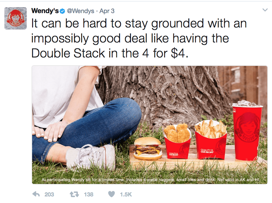 wendys twitter account