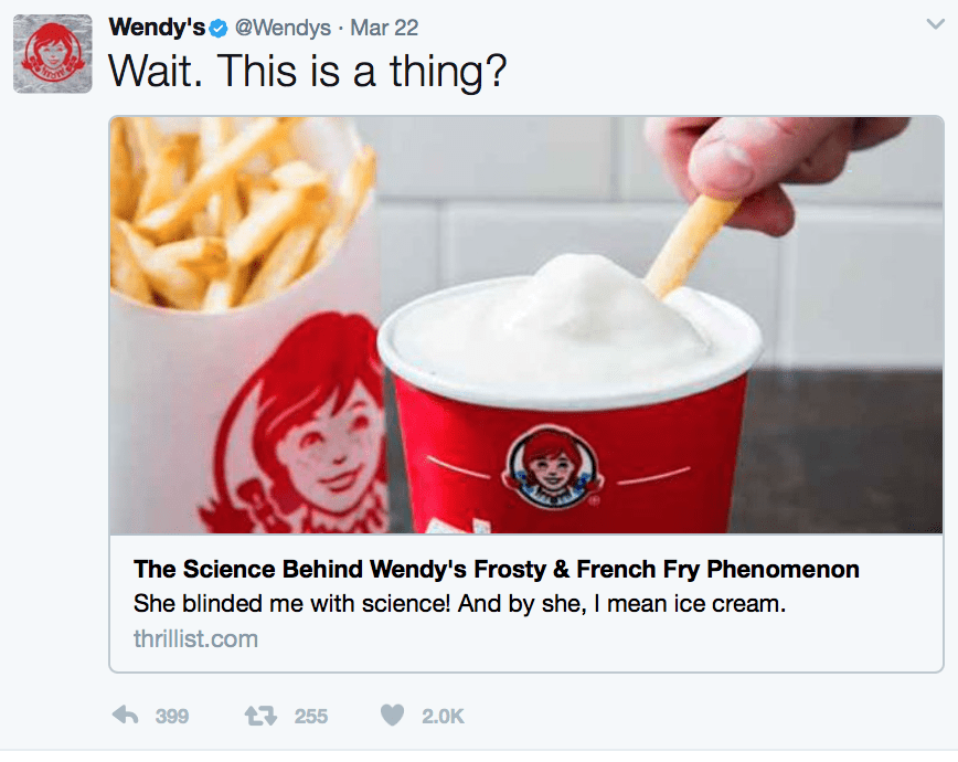 , What Wendy&#8217;s Twitter Account Can Teach Us about &#8220;Doing Social&#8221;