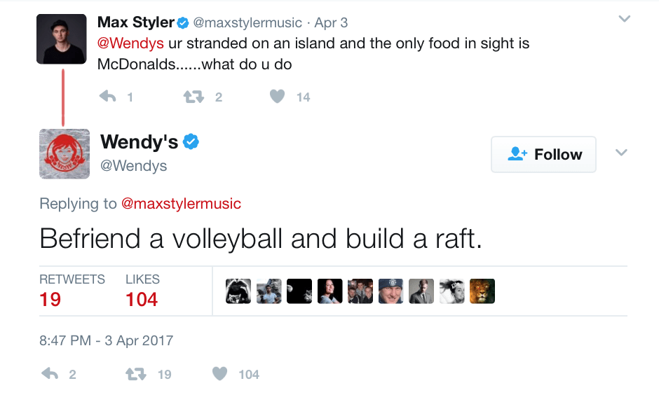 Wendy's throws shade at McDonalds