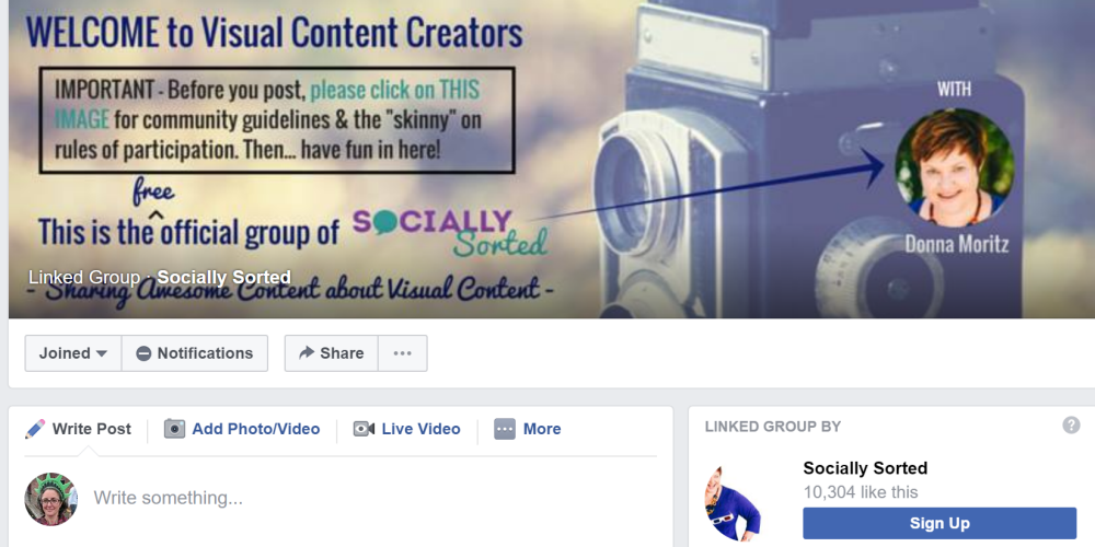 facebook linked group