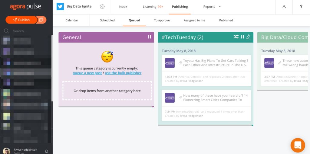 content queues: avoid twitter penalties