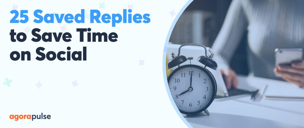 saved replies in social media management header image