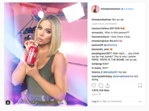 Instagram influencers-- Khloe Kardashian's "not an ad"