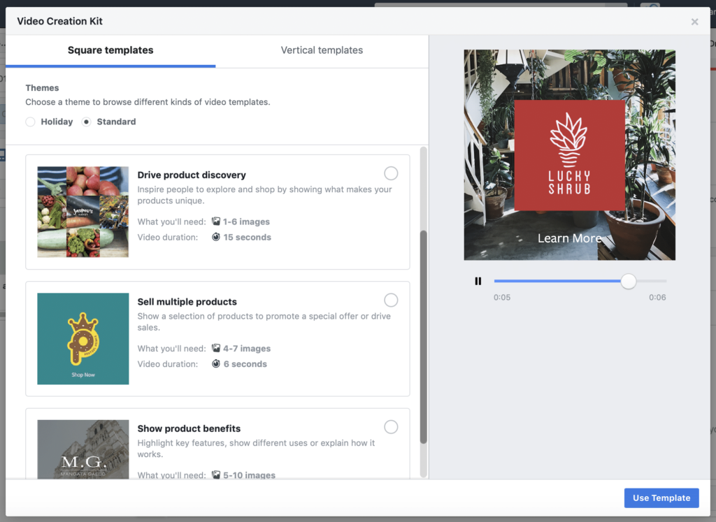 Facebook Creation Kit Templates