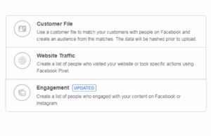 Facebook targeting audiences