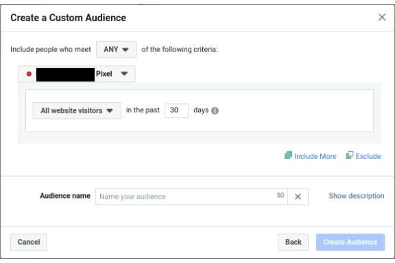 Facebook targeting audiences