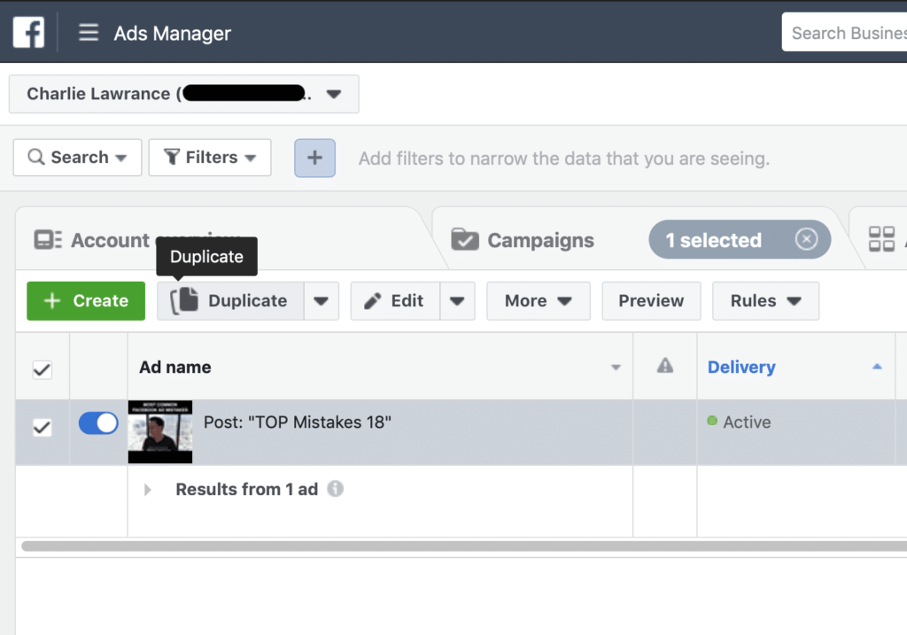 Facebook Ad Campaign Changes Ad Change