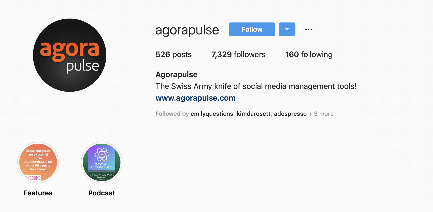 Instagram profile link 