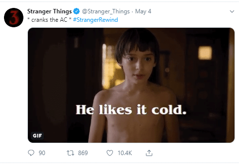 stranger things netflix twitter account for storytelling