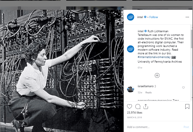 intel international women's day post