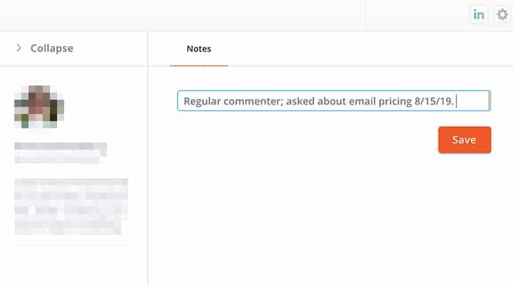 Link your LinkedIn inbox to your social CRM -- screenshot 10