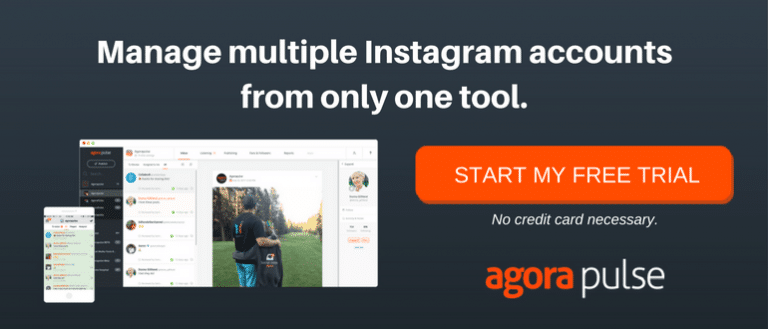 manage instagram accounts on Agorapulse