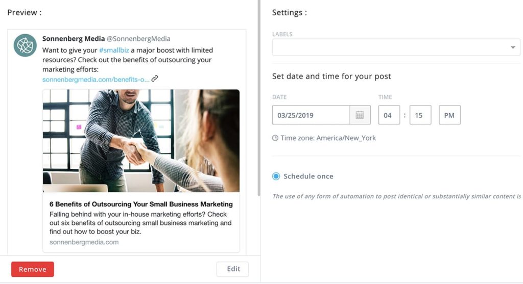 Preview content during your social media approval process