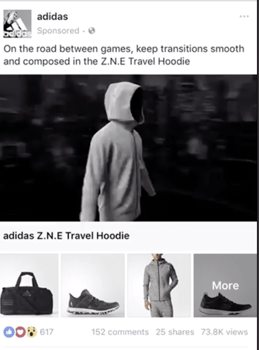 Facebook collection ads 