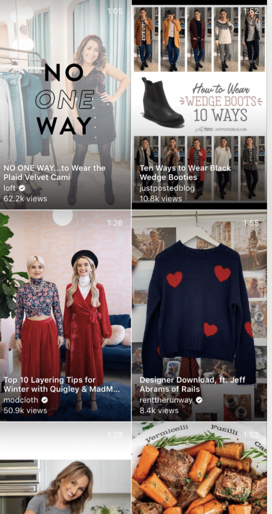 another IGTV example screeshot