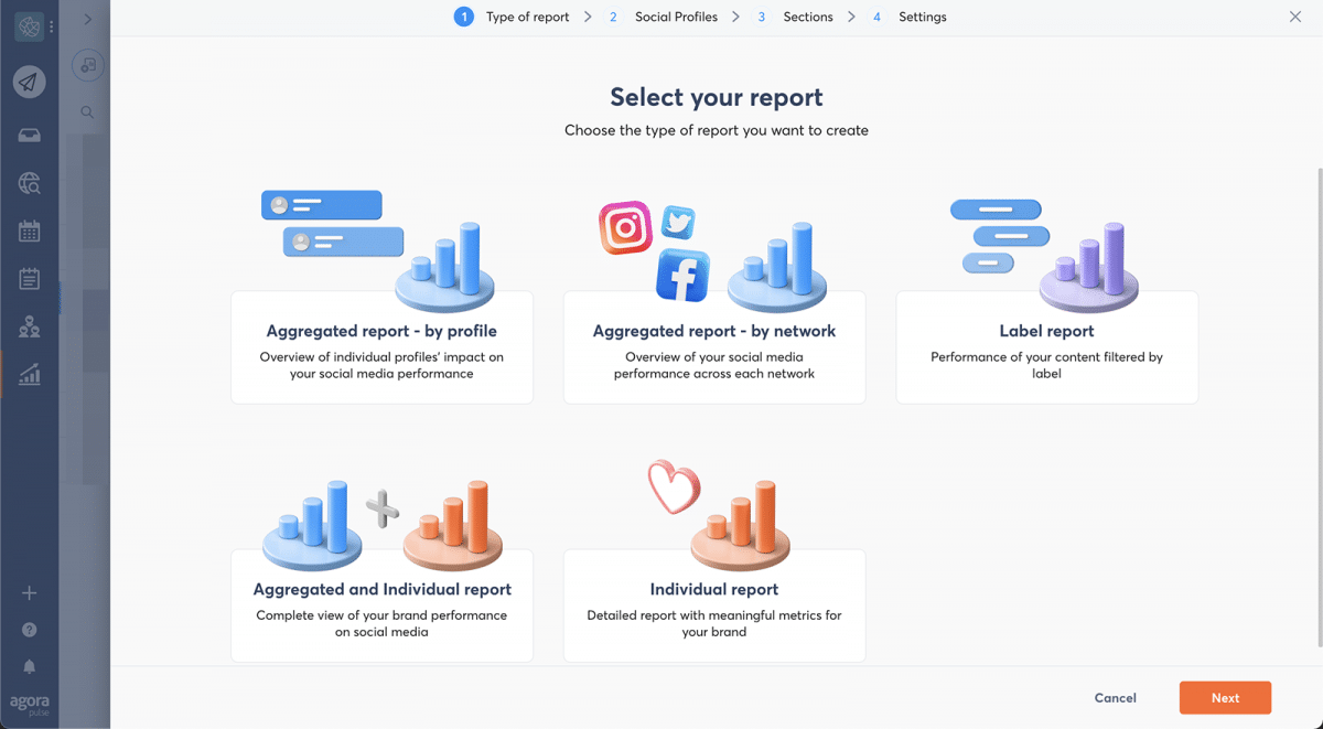 social media marketing agorapulse custom reports