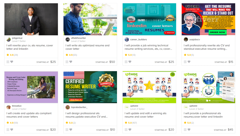ats resume gigs on fiverr