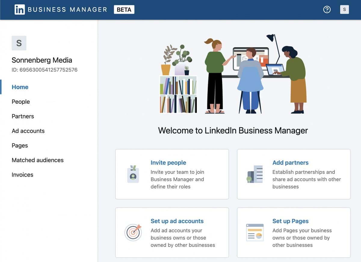 linkedin business manager