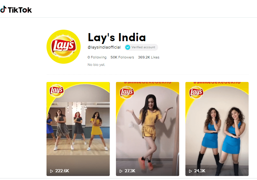 lay's india for tiktok marketing