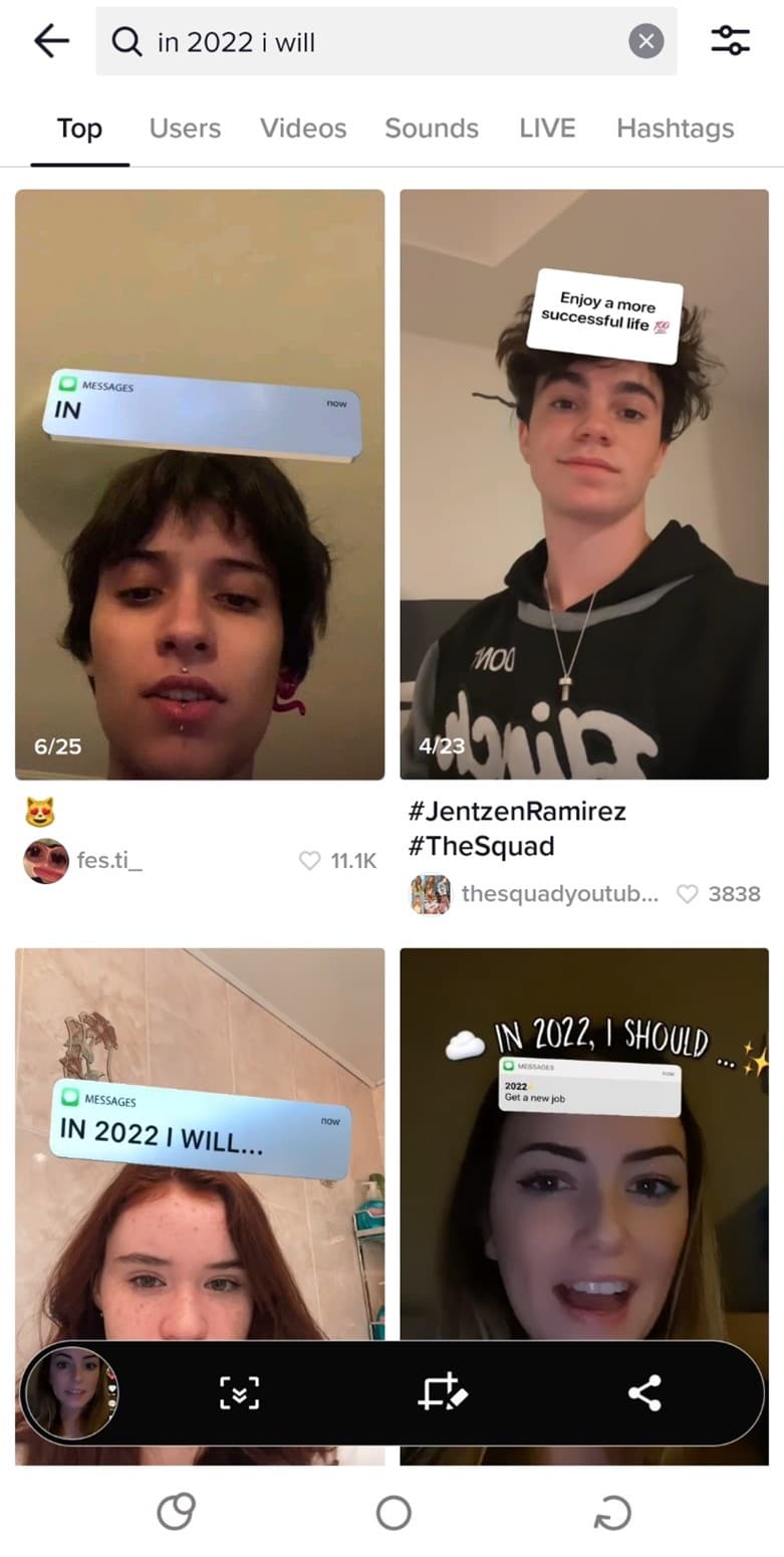 tiktok hashtag