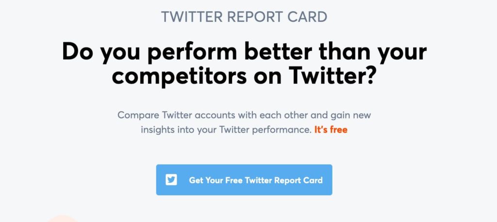 do you perform better than your competitors on twitter?