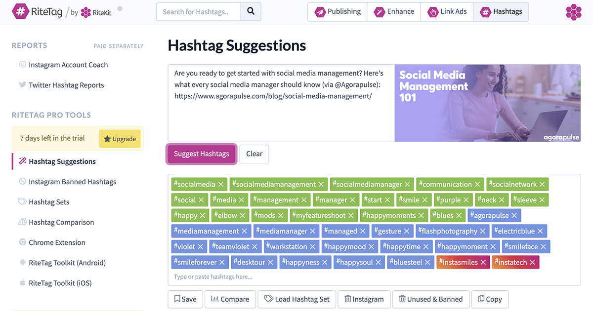 hashtag suggestion tool