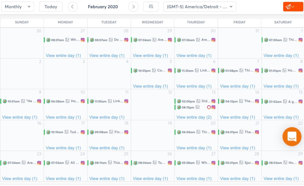 schedule social media posts for your university with agorapulse