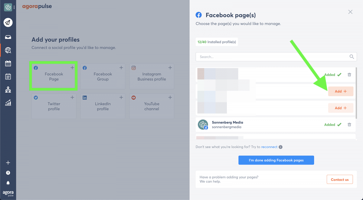agorapulse how to use facebook business manager connect agorapulse