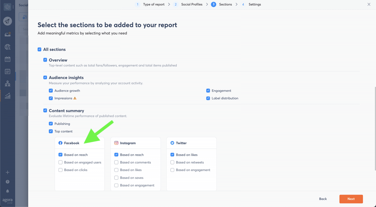 agorapulse how to use facebook business manager custom reports