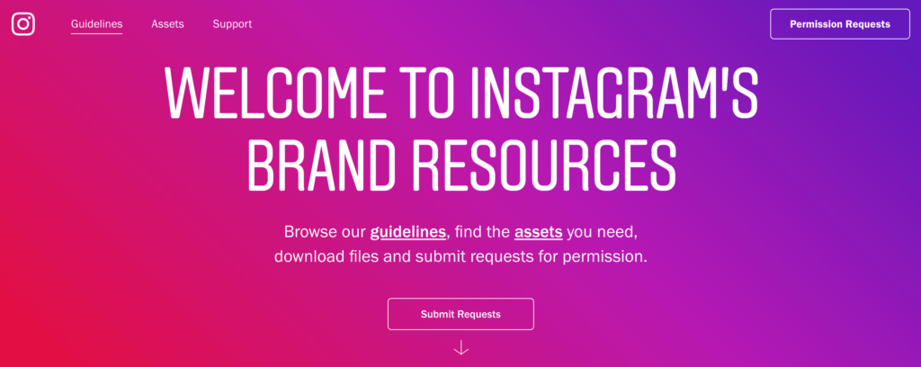 Instagram Brand Resources for social media icons