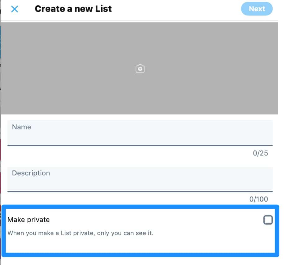 private vs public twitter lists