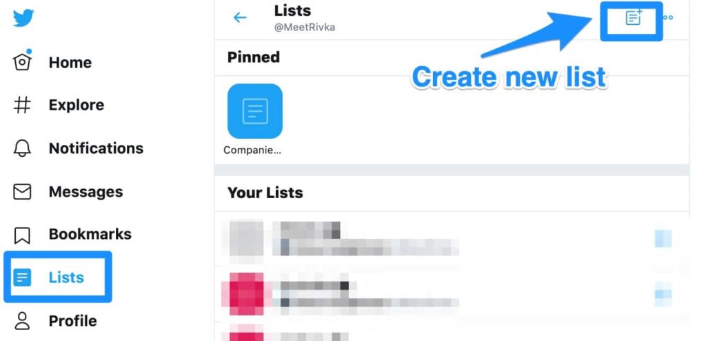 how to create a twitter list step by step