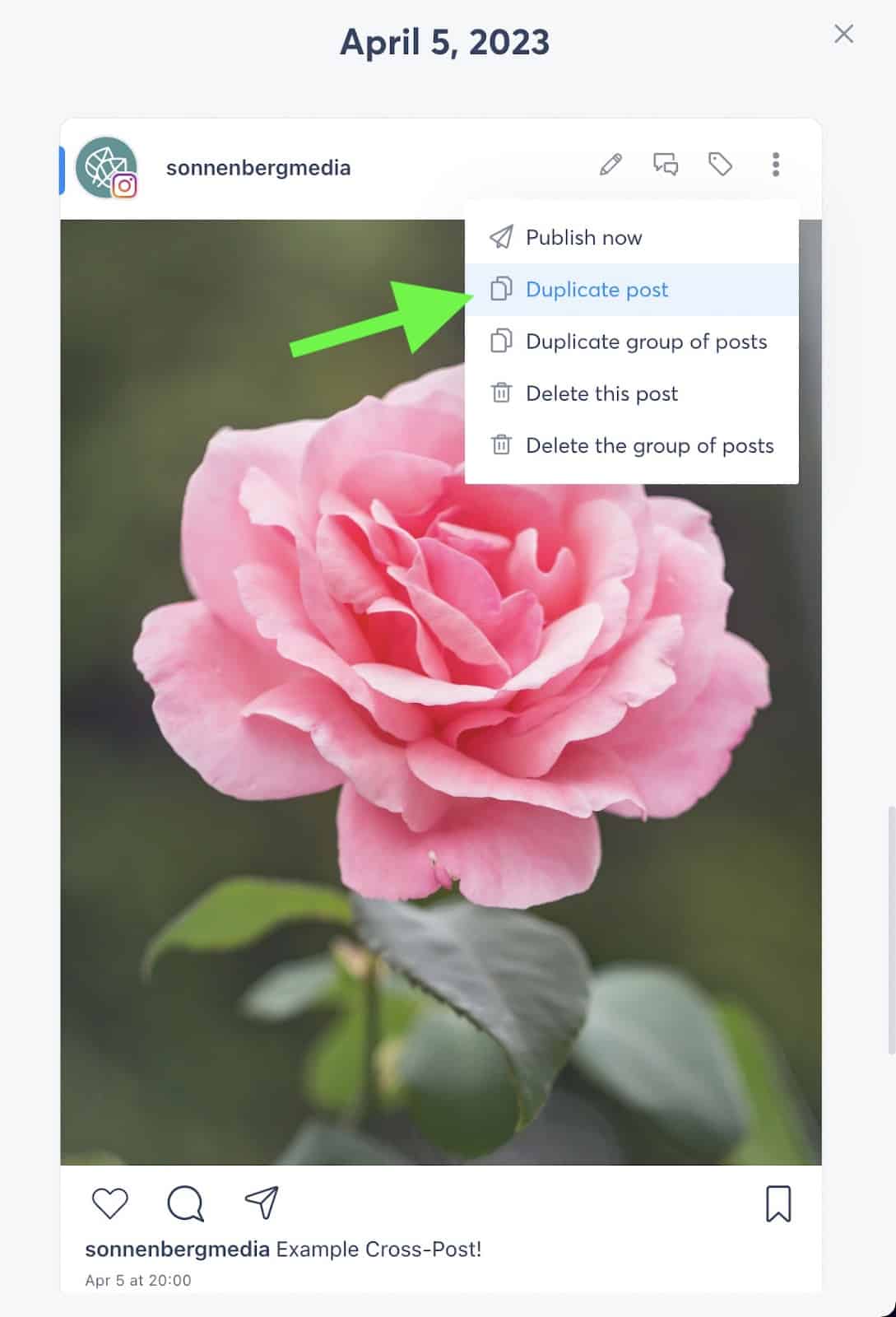 duplicate post saves time in social media workflow