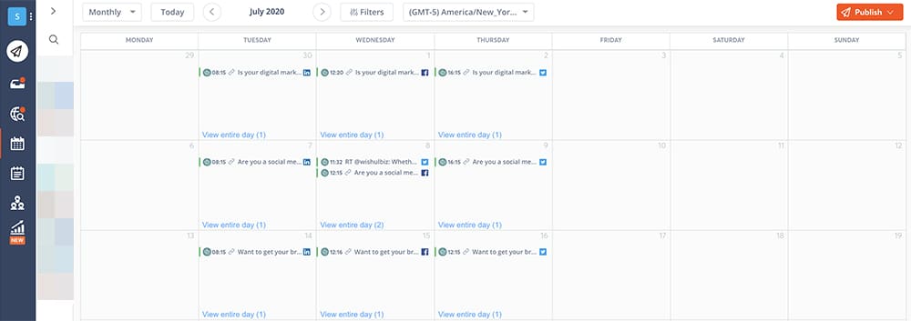 scheduling content for social media managers
