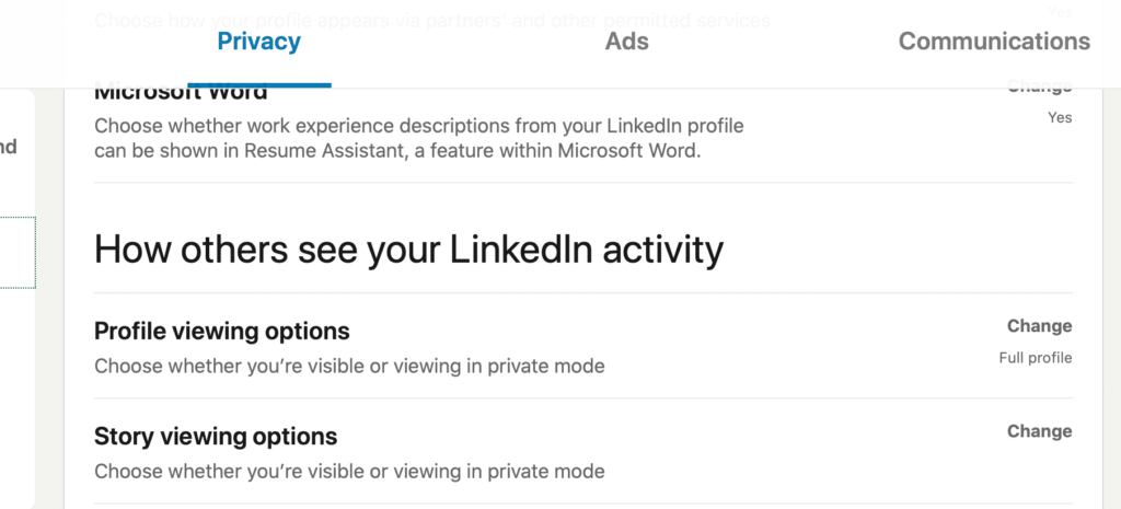 find out how others see your linkedin activity
