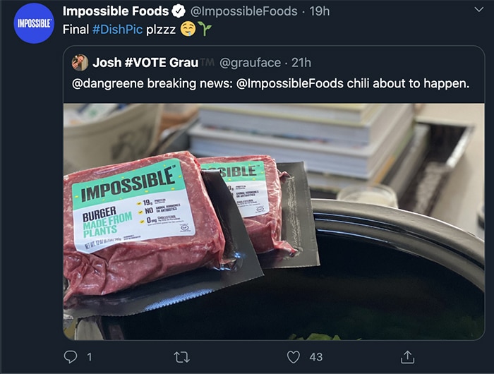 Impossible Foods Twitter